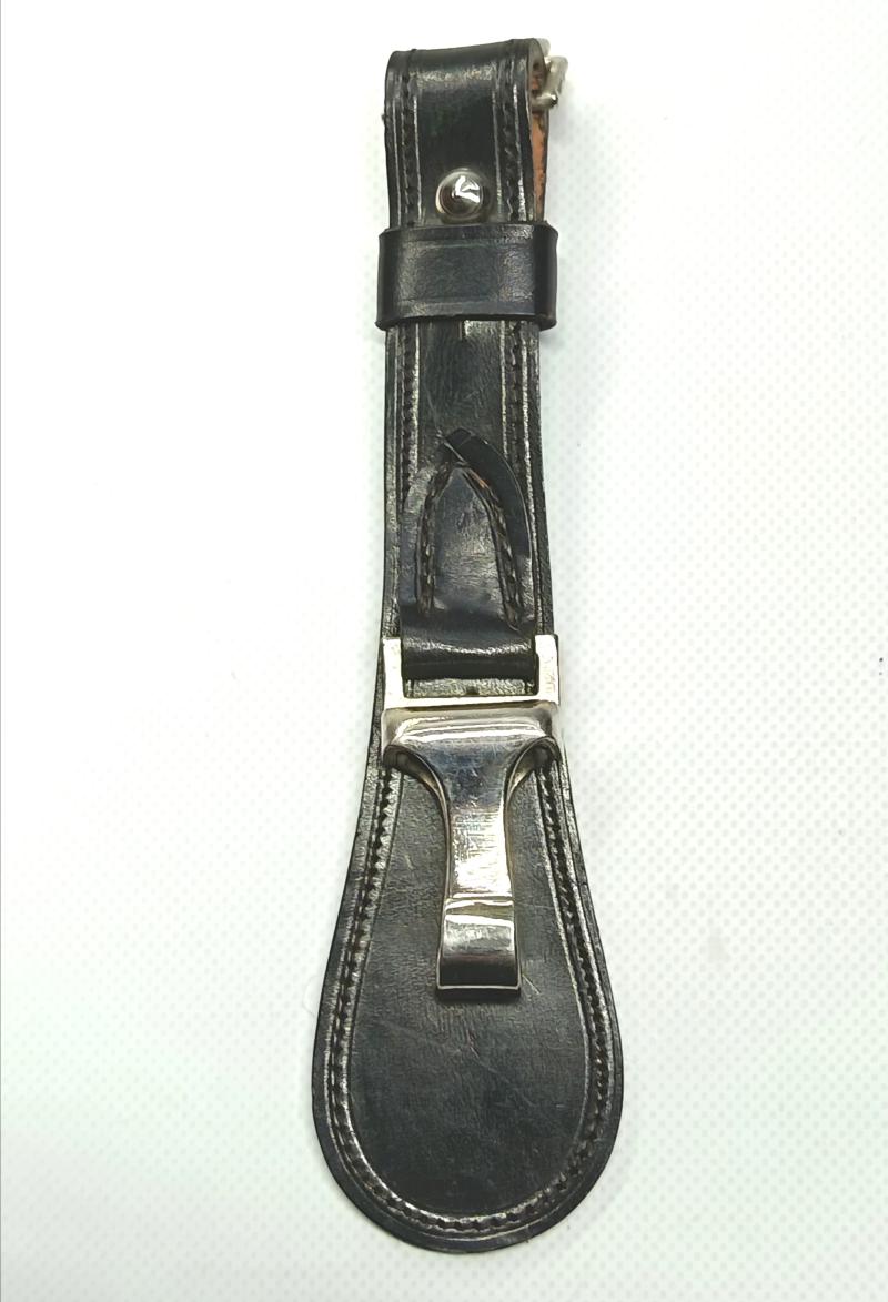 WW2 German Black Leather Teardrop Sword Hanger.