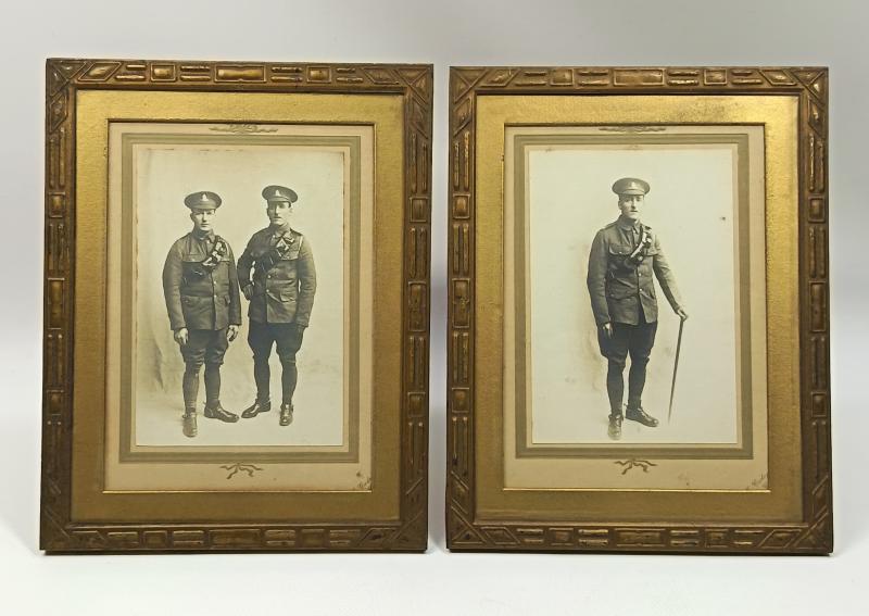 Two WW1 Framed RA Portraits. Cardiff Studio.