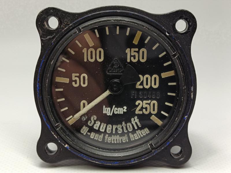 WW2 German Aircraft Oxygen Gauge. ME109/JU88.