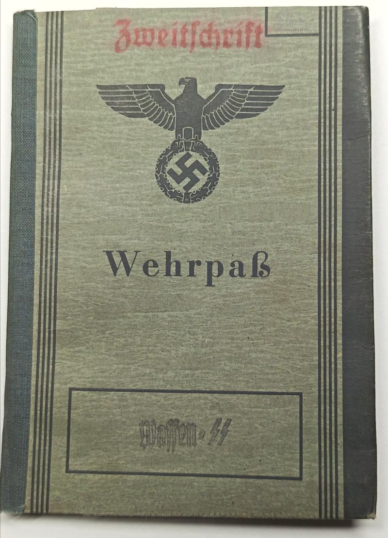 SS Prinz Eugen Wehrpass. 2/SS Wachbattalion Prag.