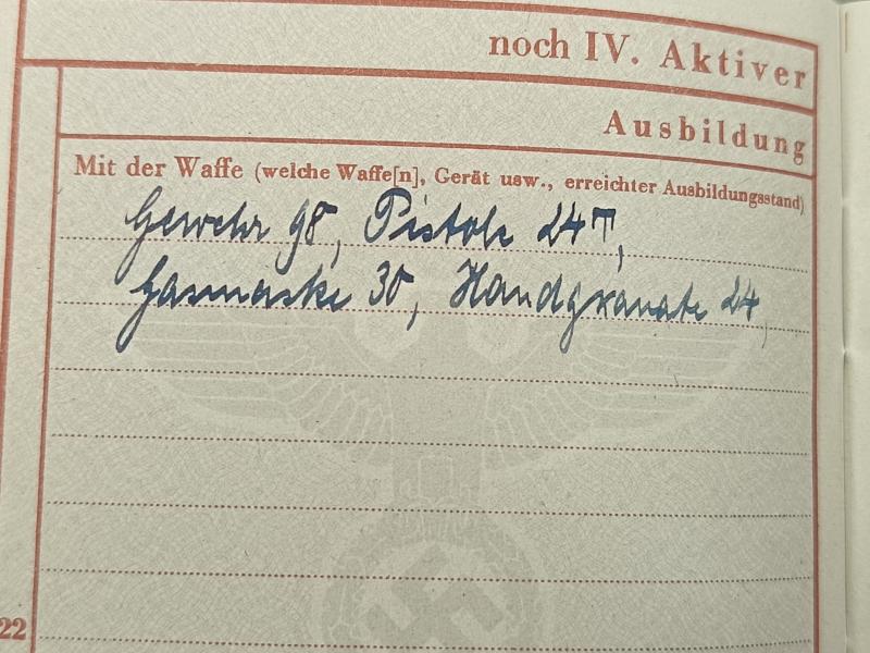 SS Prinz Eugen Wehrpass. 2/SS Wachbattalion Prag.