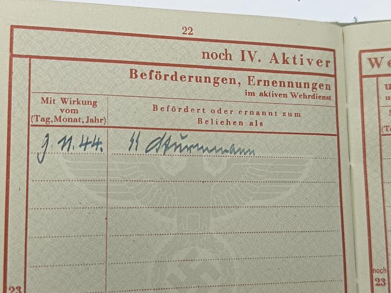 SS Prinz Eugen Wehrpass. 2/SS Wachbattalion Prag.