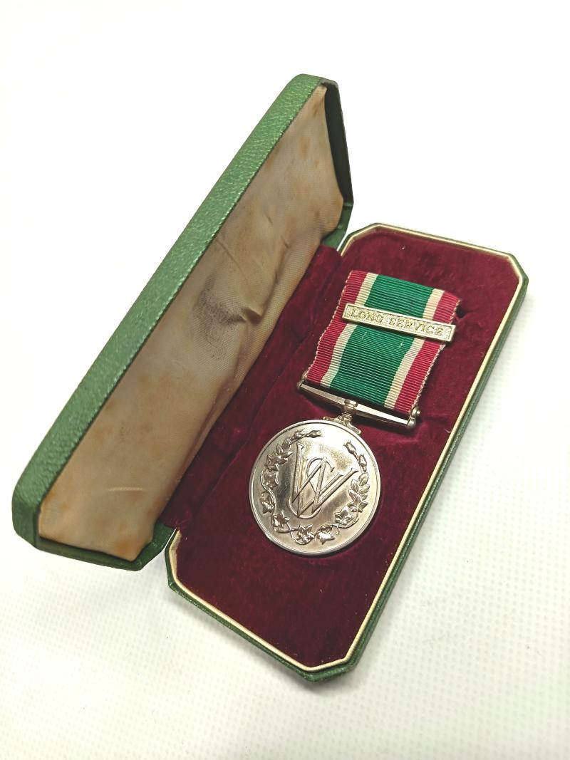 Boxed WVS Medal.