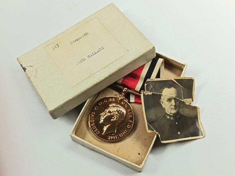 Boxed Special Constabulary Long Service Medal. Monmouth.