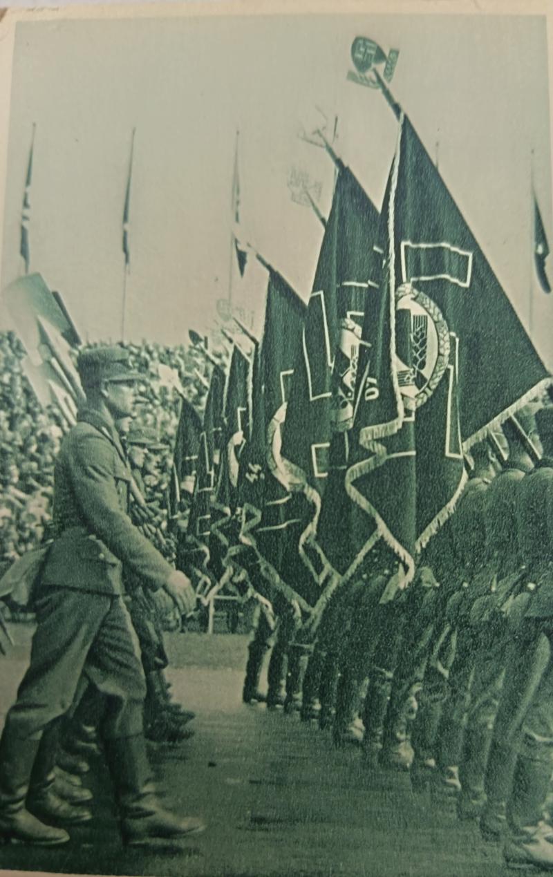 WW2 GERMAN POSTCARD REICHSPARTEITAG. 1937.